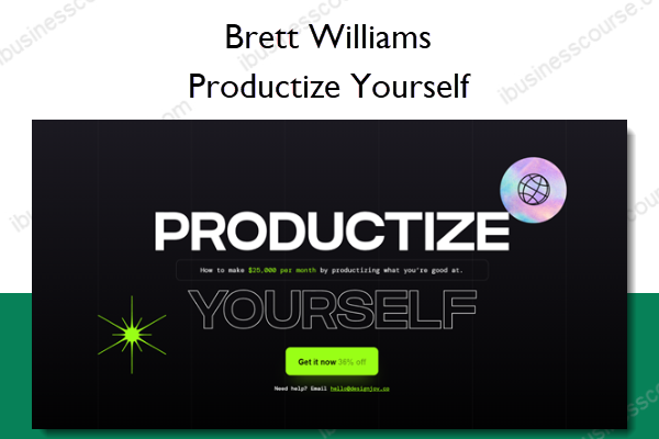 Productize Yourself Productize Yourself