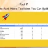 Paul P – Easy-to-Rank Micro-Tool Ideas You Can Build Fast