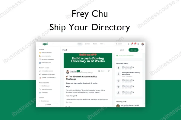 Frey Chu – Ship Your Directory Frey Chu – Ship Your Directory
