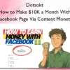 Dotsokt – How to Make $10K a Month With Your Facebook Page Via Content Monetization