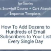 List Snowball Course + Cart Abandon Sequence Templates – Ian Stanley List Snowball Course + Cart Abandon Sequence Templates – Ian Stanley